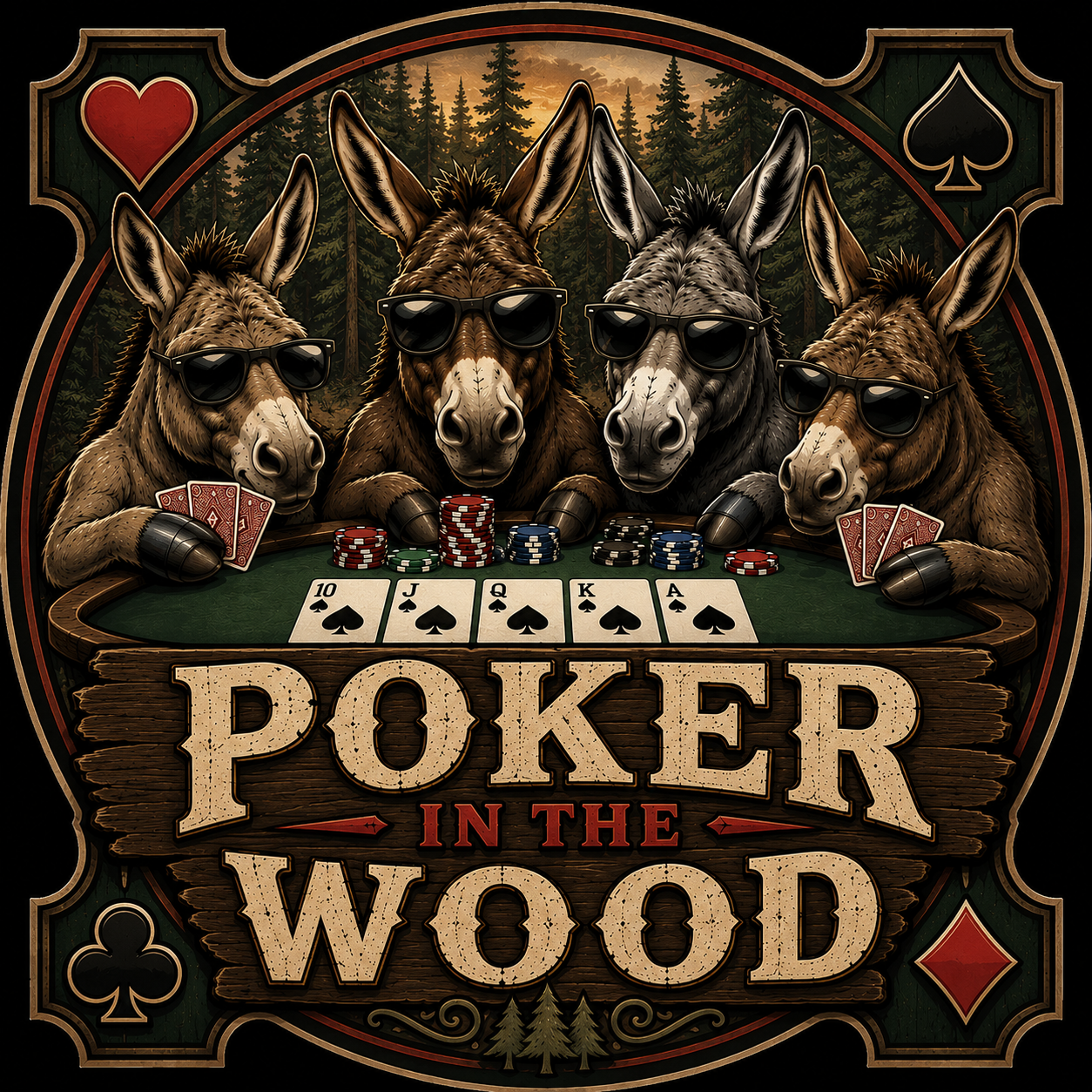 Poker In The Wood