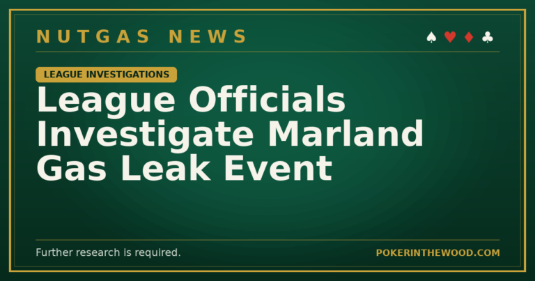 League Officials Investigate Marland Gas Leak Event