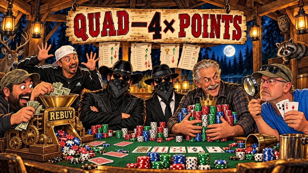 Masked Strangers Invade Tourny S; Poker in the Wood Responds With Four Times the Bad Decisions